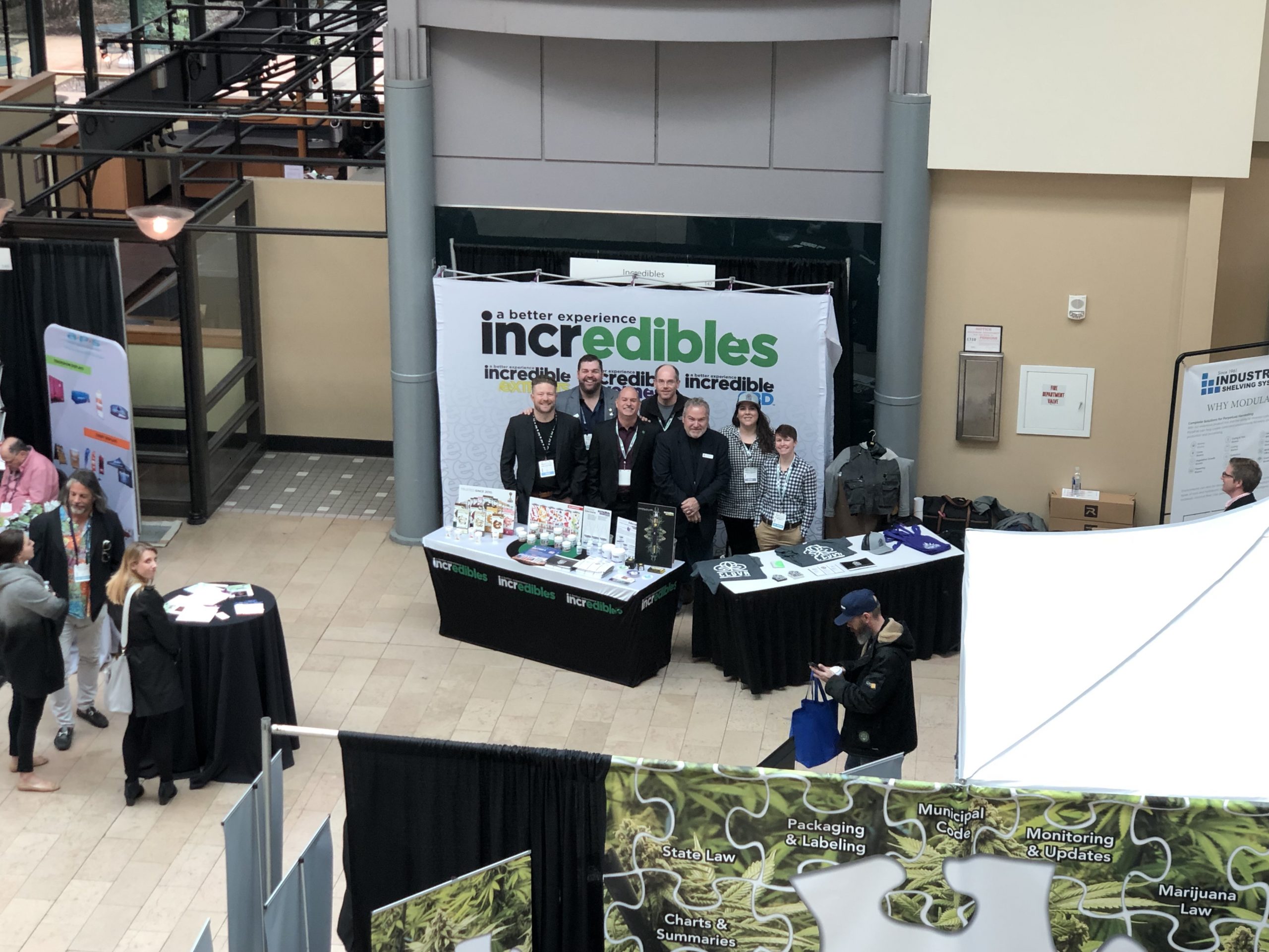 clovr cannabis team at a convention