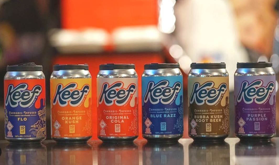 line of cans for keef brands marijuana infused drinks
