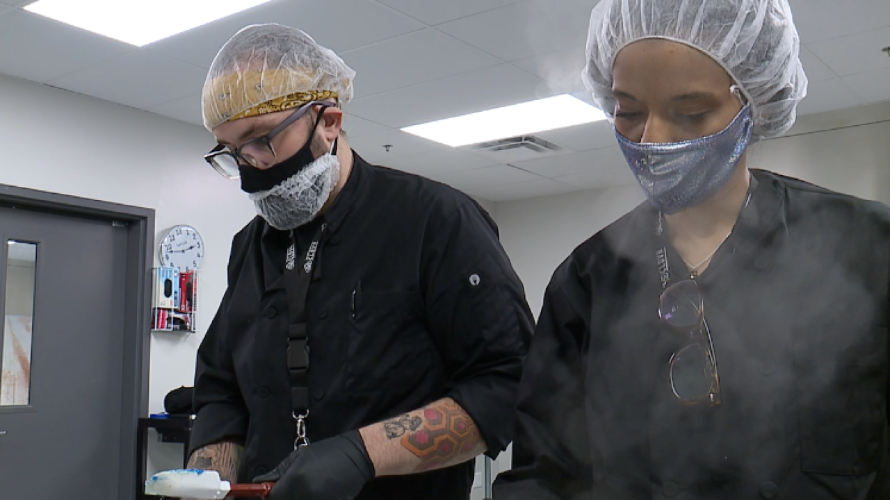 clovr employees making marijuana edibles