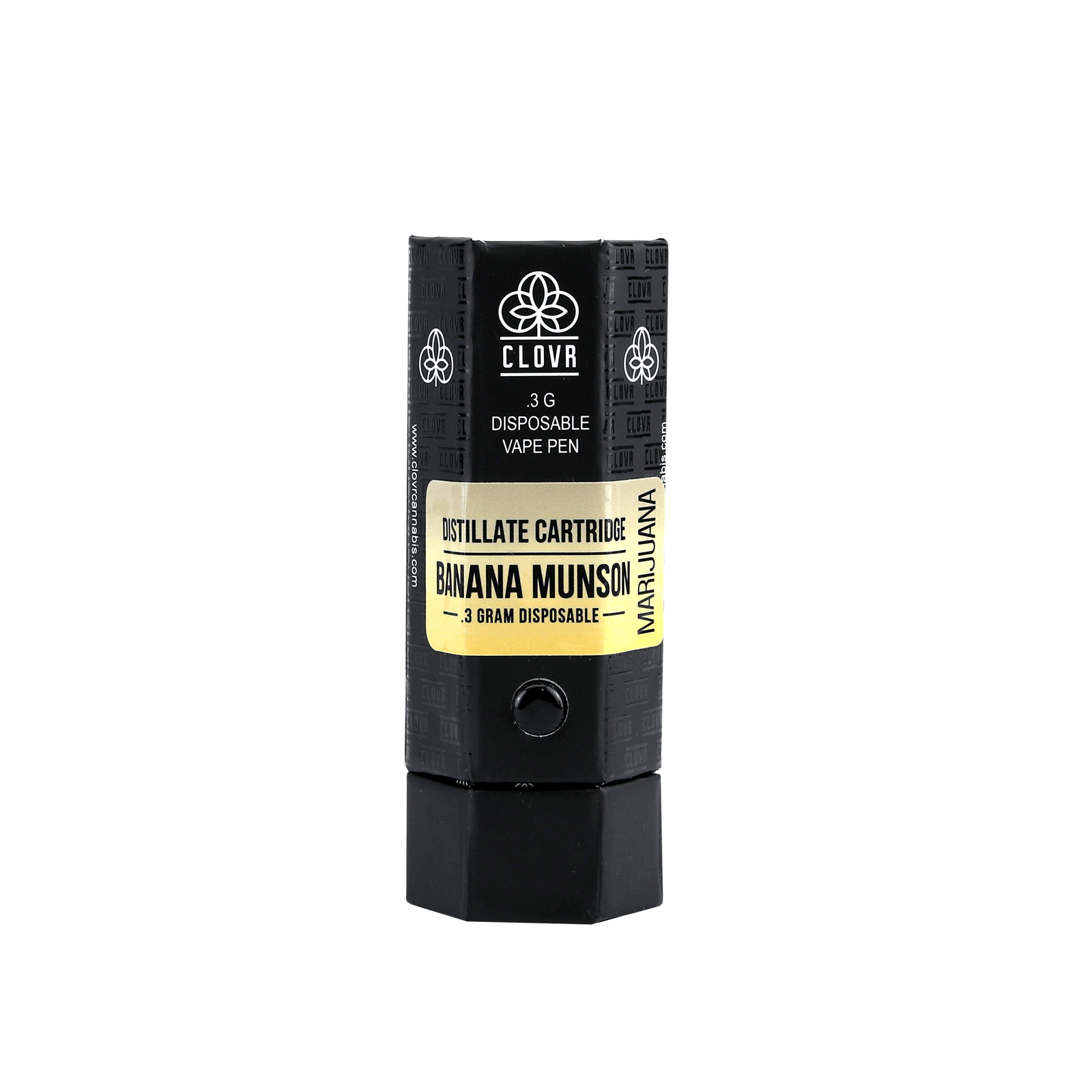 clovr marijuana banana munson distillate vape pen packaging
