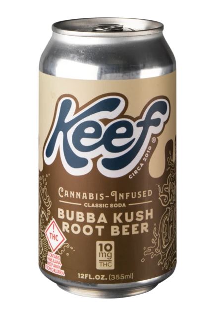 Keef marijuana infused root beer can