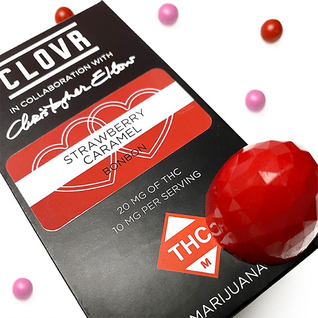 Strawberry Caramel Bon Bons from Christopher Elbow and Clovr