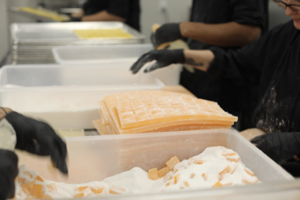 clovr workers prepare marijuana edibles