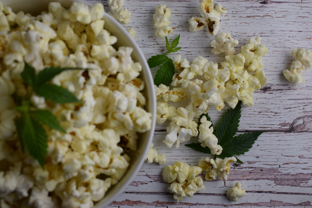 popcorn and marijuana