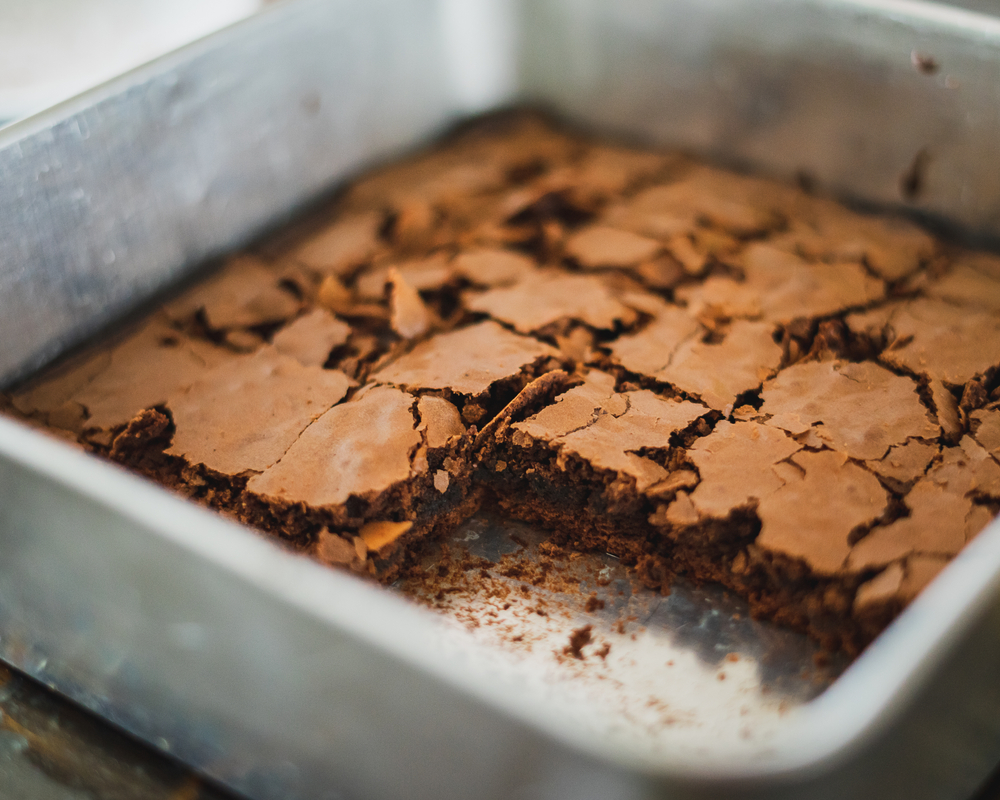 pan of brownies