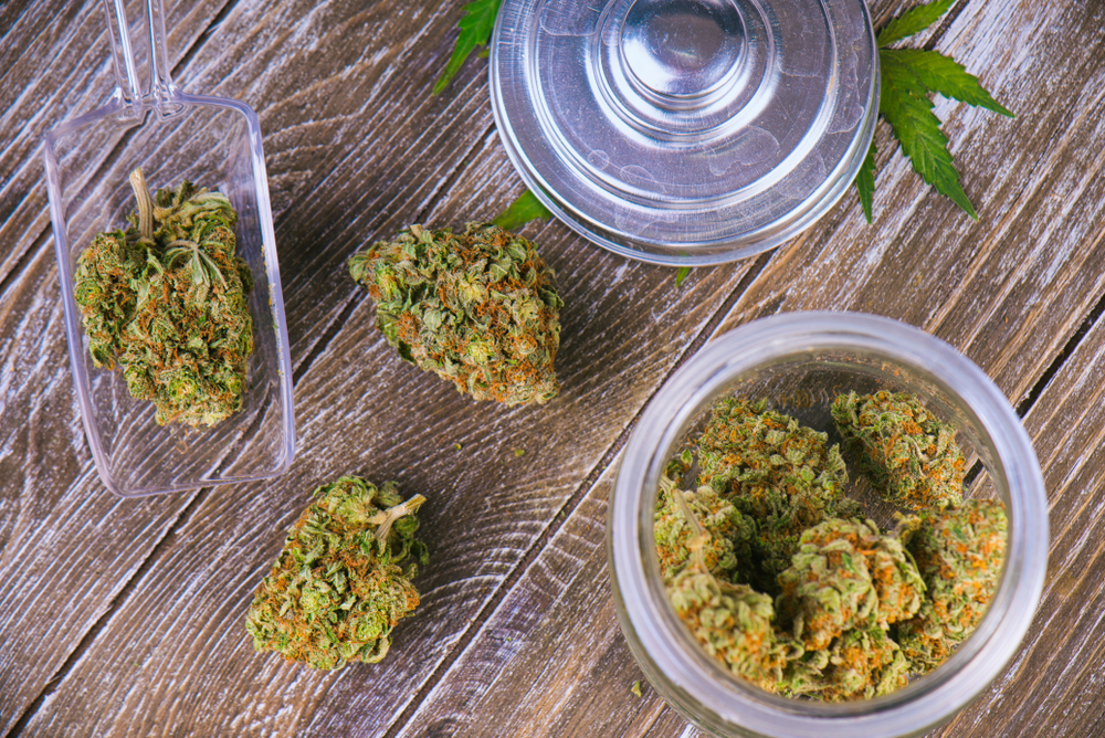 weed from a marijuana dispensary